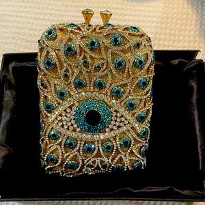 Evil Eye Crystal Clutch